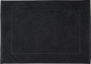 Dywanik łazienkowy 50x70 stopki - czarny