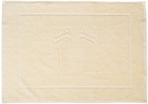 Dywanik łazienkowy 50x70 stopki - ecru