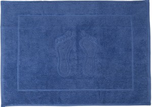 Dywanik łazienkowy 50x70 stopki - niebieski
